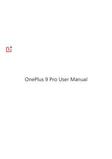 OnePlus 9 Pro manual. Smartphone Instructions.